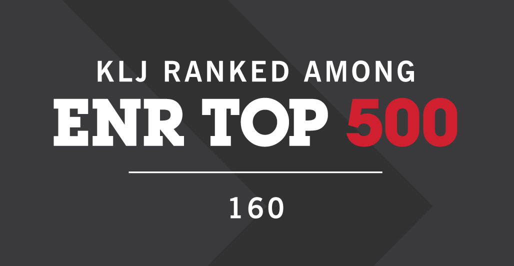 KLJ Ranked Among ENR Top 500 Design Firms