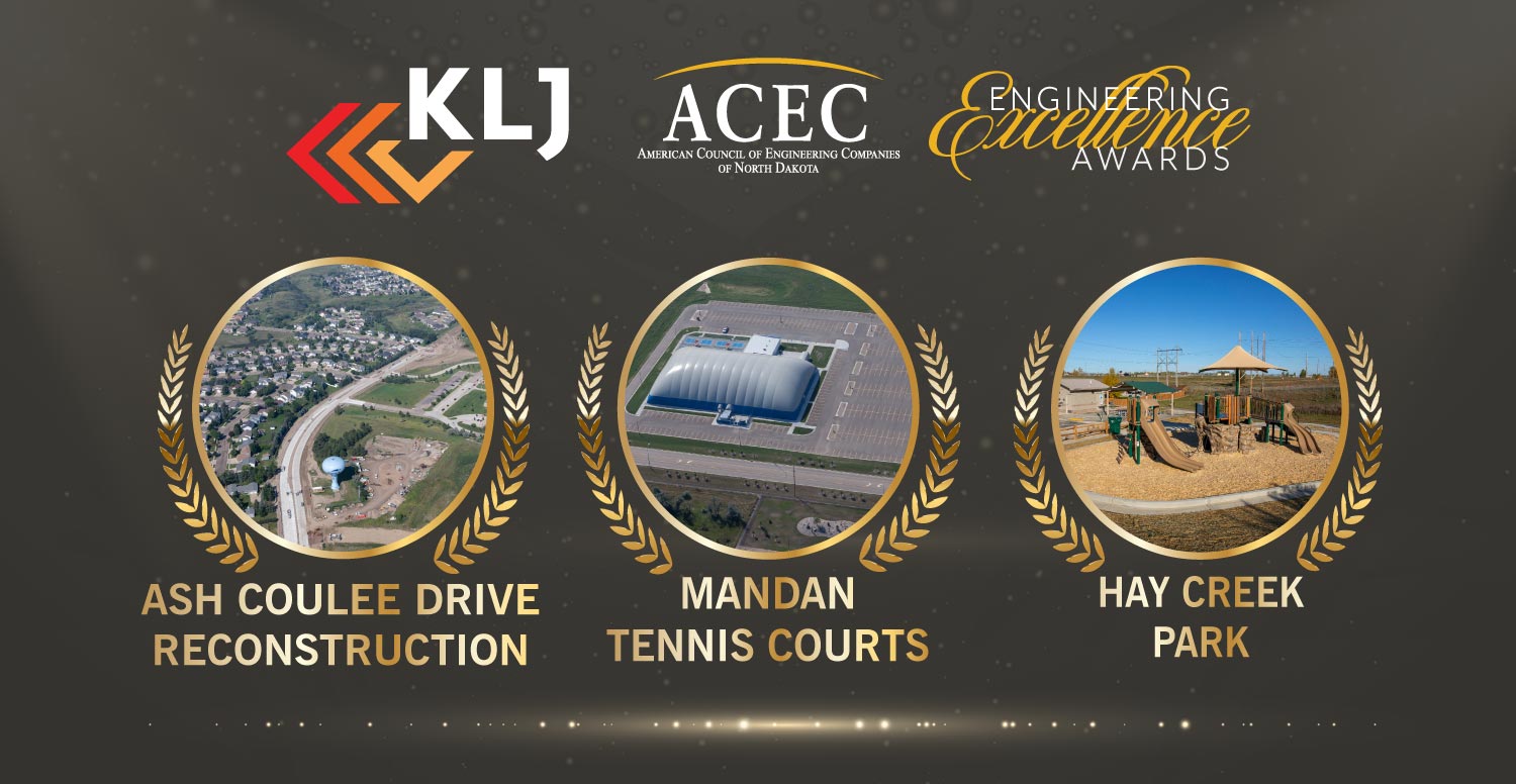 KLJ Receives Three North Dakota Engineering Excellence Awards