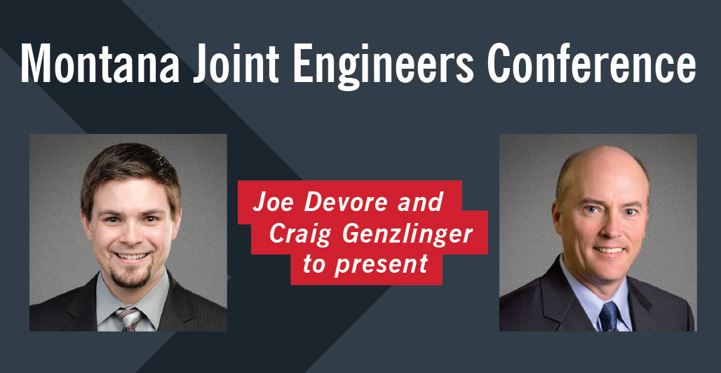 Joe Devore and Craig Genzlinger to present at Joint Engineers Conference - JEC